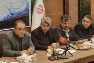 نشست خبری مهندس رحیمی مدیرعامل شرکت آب و فاضلاب استان گلستان به مناسبت هفته صرفه جویی در مصرف آب